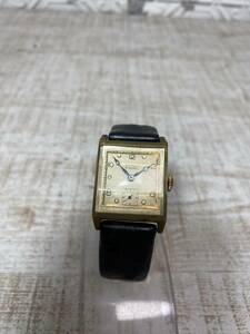 ★a-271　 FINITA chronometer クロノメーター 腕時計アンティーク レトロ ストーン付き 1491 革ベルト コレクション