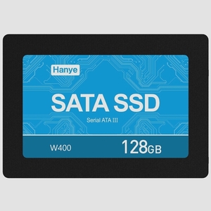 送料無料★Hanye 内蔵SSD 128GB 3D NAND SATAIII 6Gb/s アルミ製筐体 W400-128G