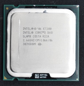 (送料無料) Intel Core 2 Duo E7300 SLAPB Socket 775 (LGA775) Wolfdale-3M FSB1066 (動作確認済 中古品) (管:SAC94