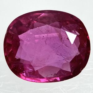 (天然ルビー0.668ct)m 約5.9×5.0mm ルース 裸石 宝石 ジュエリー ruby corundum コランダム ソーティング付き K