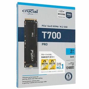 crucial 内蔵型 M.2 SSD T700 CT2000T700SSD3JP 2TB [管理:1000024994]