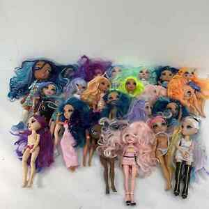 Used Mixed LOT MGA Rainbow High Fashion Vinyl Dolls Loose Purple Orange Blue 海外 即決