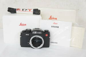 ⑬ LEICA ライカ R6 ブラック ボディ フィルムカメラ 箱 取説付き 4504276091