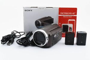 8971　超美品　ソニー ビデオカメラ Handycam 光学30倍 内蔵メモリー64GB ブロンズブラウン HDR-PJ680 TI