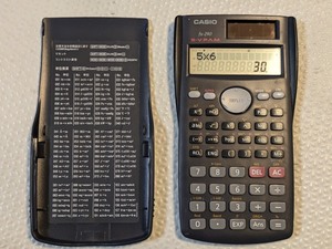 中古美品　CASIO　カシオ　関数電卓　fx-290　計算機　電卓