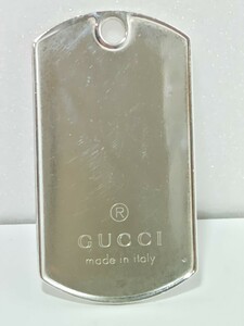 1円スタート【現状品】GUCCI グッチ　プレート　ペンダント　トップ　Ag925刻印