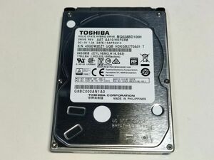 【ジャンク】東芝 1TB(1000GB) HDD 2.5インチ 9.5mm厚 CrystalDiskInfo注意判定【2EZT】