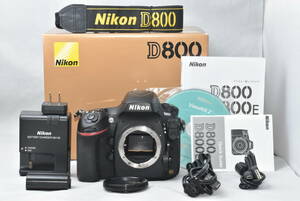 Nikon ニコン D800　ボデイ 元箱 付属品 ショット数33528枚