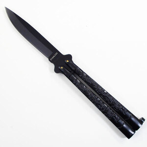 バタフライ ナイフ butterfly knife ブラックドラゴン 7023 182g 同梱ok