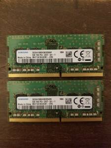【送料無料】SAMSUNG DDR4 PC4 2400 SO-DIMM 8GB 2枚組
