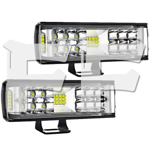 送料無料.. 三面発光 7インチ LED ワークライト 作業灯 警告灯 投光器 前照灯 SUV ATV 新品 ランクル ホワイト 3M7C-60W 12V/24V 2個