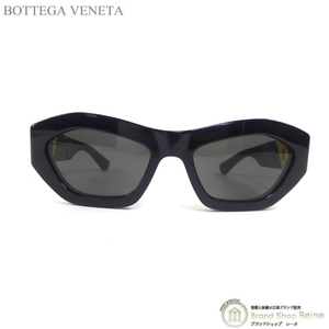 ボッテガ ヴェネタ （BOTTEGA VENETA） アングル ヘキサゴナル サングラス アセテート 734117 ブラック/グレー（未使用品）中古