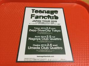 ティーンエイジ・ファンクラブ 2019年来日公演チラシ1枚☆即決 teenage fanclub ノーマン・ブレイク JAPAN TOUR 2019