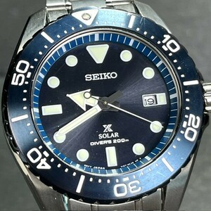 SEIKO PROSPEX セイコー プロスペックス SBDJ011 ソーラー 腕時計 ダイバー スキューバ DIVER SCUBA ブルー アナログ チタン カレンダー