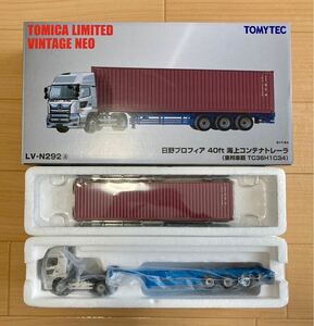 TOMYTEC 1/64 トミカリミテッドヴィンテージネオ LV-N292 a 日野 プロフィア 40ft海上コンテナトレーラ (東邦車輌 TC36H1C34) 現状品 1円〜