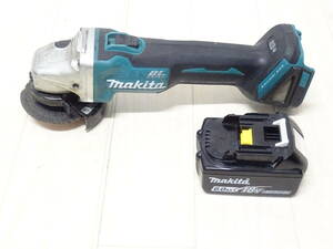 HE-520◆makita マキタ 充電式 ディスクグラインダ　GA404DN 18V 100ｍｍ 電動工具 コードレス 中古品