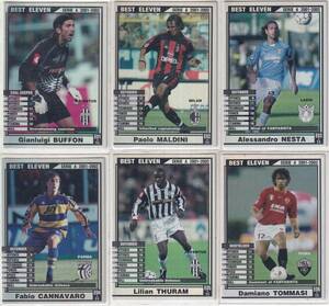 WCCF SERIE A 2001-2002　BEST ELEVEN(E01～E11) 11枚セット　送料無料！