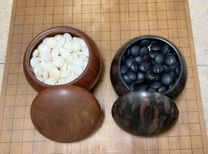 囲碁セット 白碁石172個、黒碁石194個、日本製 ！■送料無料■