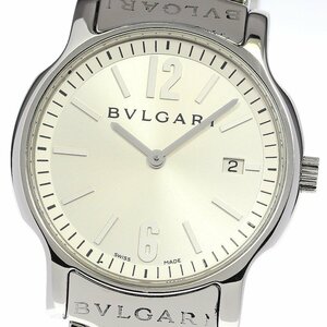 ブルガリ BVLGARI ST35S ソロテンポ デイト クォーツ メンズ 美品 _760385