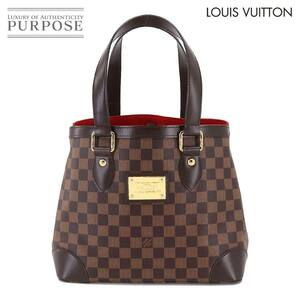 未使用 展示品 ルイ ヴィトン LOUIS VUITTON ダミエ ハムステッド PM トート バッグ エベヌ N51205 ゴールド 金具 Hampstead PM 90208525