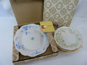 ＃ Noritake ノリタケ ivory china アイボリーチャイナ プレート 中皿 丸皿 取皿 洋食器 花柄 11点セット