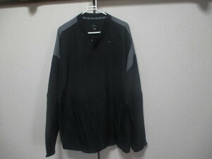 M ★NIKE ナイキ ★プルオーバージャケット★黒　USA古着 送185