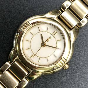 ◆時計◆『WH-3982』★Yves Saint Laurent(イヴサンローラン)★5930-F91482★ラウンド・ゴールドブレス★稼働品★電池交換済★