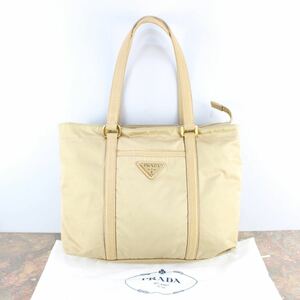 PRADA LOGO NYLON LEATHER TOTE BAG MADE IN ITALY/プラダロゴナイロンレザートートバッグ