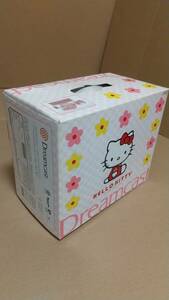 SEGA ハローキティドリームキャスト スケルトンピンク 中古 当時の箱付 ソフトは新品未開封 Hello Kitty Dreamcast pink セガ