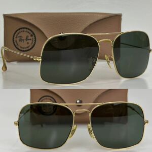 希少!!70s Vintage B&L Ray-Ban Winner ウィナーゴールド G-15ガラスレンズ ビンテージ USA ボシュロム レイバン サングラス