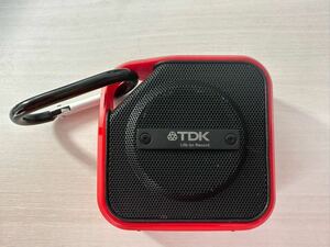 TDK ワイヤレススピーカー　A12 ブラックレッド　防水　防塵