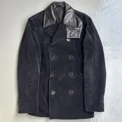 helmut lang corduroy p-coat leather 本人期