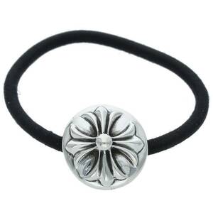 クロムハーツ Chrome Hearts HAIRBAND/クロスボールボタンヘアゴム シルバーコンチョ 中古 OS06