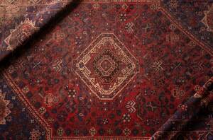 ￥105,000→￥68,000 スペシャル価格 293×197cm 手織り 絨毯 カーペット ヴィンテージ ラグ ペルシャ絨毯