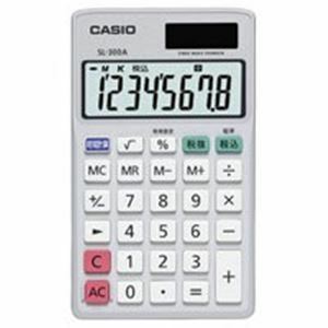 【新品】（まとめ）カシオ CASIO 手帳サイズ電卓 SL-300A-N【×4セット】