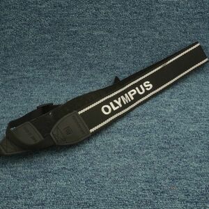 OLYMPUS オリンパス 刺繍 カメラ ストラップ 黒 ブラック シルバー