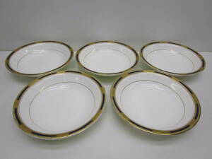 け460★Noritake 金縁プレート 5枚★中古品