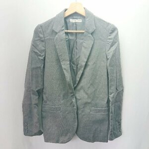 ◇ TSUMORICHISATO ツモリチサト サイドポケット シンプル 長袖 ジャケット サイズ2 グレー系 レディース E
