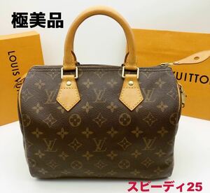 ルイヴィトン スピーディ25 モノグラム　ハンドバック　パドロック　鍵　LOUIS VUITTON ボストンバッグ 