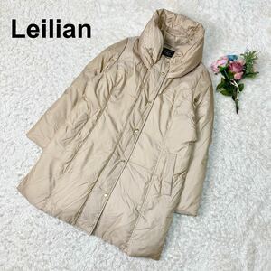美品 Leilian レリアン 高級 ダウンジャケット ダウンコート 13＋ 大きいサイズ 軽量 レディース B112328-96