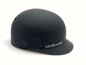Sandbox サンドボックス スノーボード ヘルメット CLASSIC 2.0 LOW RIDER ブラック ミディアム(55-57cm) USED品