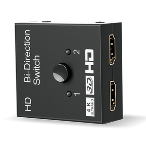 HDMI切替器 HDMIスプリッター HDMI2.0 双方向セレクター HDMI分配器 2入力×1出力 or 1入力×2出力 4K 30HZ 3D/1080p セレクター高速安定