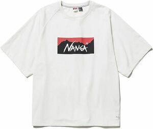 ナンガ NANGA tシャツ メンズ 大きいサイズ 半袖 エコハイブリッド ボックスロゴ ルーズフィットティー NW2311-1G209 ホワイト