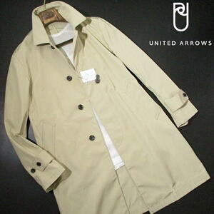 新品 未使用！▼ 春物　ユナイテッドアローズ　スプリングコート　Mサイズ　ベージュ　ステンカラー　UNITED ARROWS　撥水加工