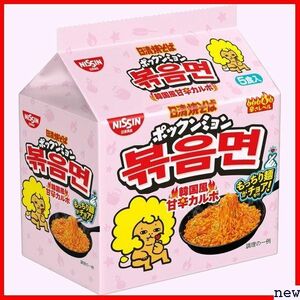 新品◆ 日清食品 500g×6個 インスタント袋麺 5食パック 韓国風甘辛カルボ ポックンミョン 日清焼そば 305