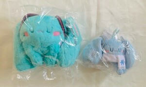 ★激安★2種　雪ミクぬいぐるみ　初音ミク　雪未来　BEMOE