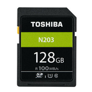 送料無料　KIOXIA (旧東芝) SDカード SDXCカード 128GB 128ギガ 超高速 Class10 過渡期につき柄変更あり tosdxc128gb