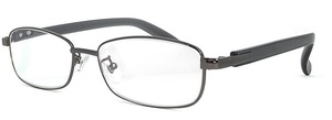 新品 老眼鏡 シニアグラス 4370 +2.00 リーディンググラス 男性用 既製老眼鏡 メンズ メタル ケース付