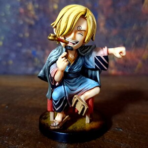 サンジ　リペイント塗装済み完成品/ワンピース/ワールドコレクタブルフィギュア/ワーコレ/WCF/ ONEPIECE figure repaint