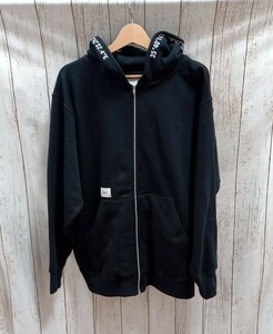 WTAPS／22AW／パーカー／X3.0 ZIP HOODY／222ATDT-CSM18／S／ブラック／ジップフードパーカー／ダブルタップス